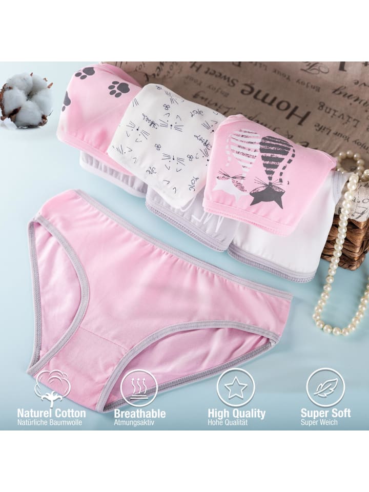 LOREZA 7er Set Slips - Katzen - Bunt günstig kaufen