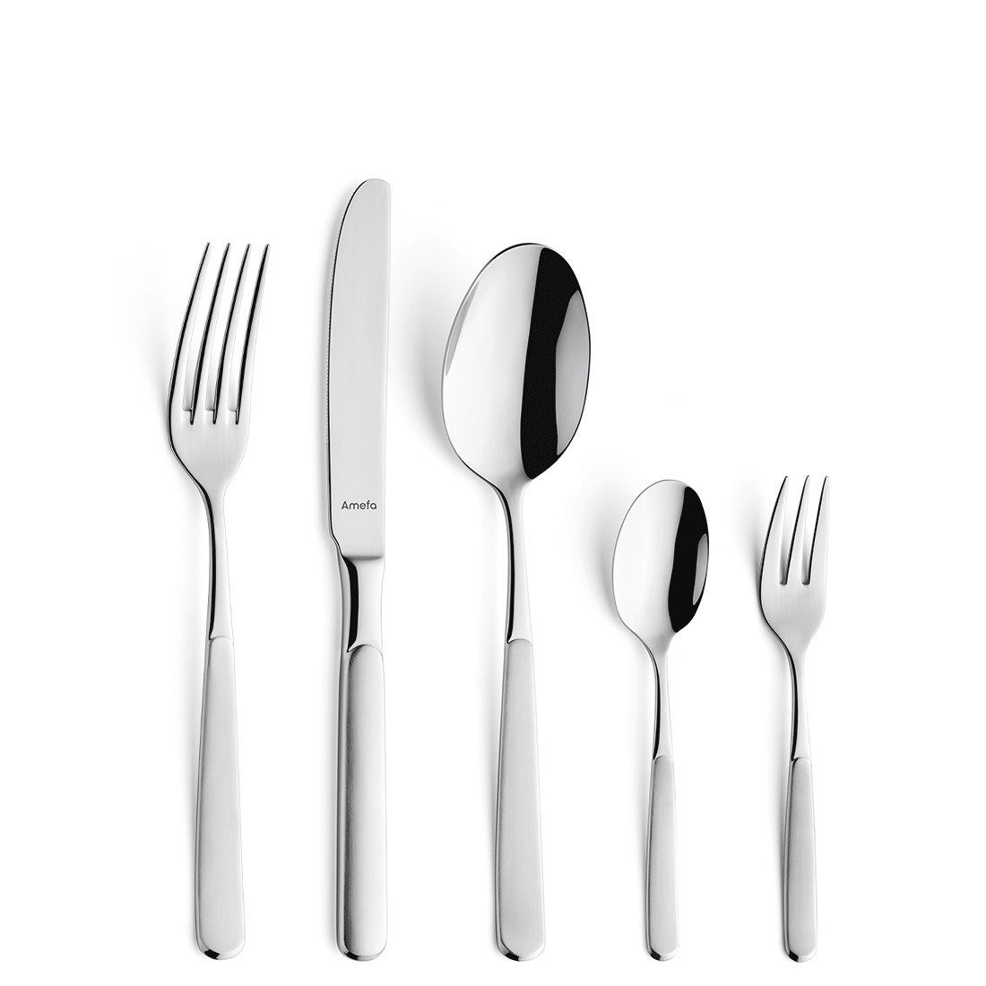 Amefa Besteck-Set SATINA, Edelstahl 18/10, satiniert, für 12 Personen, 60-tlg