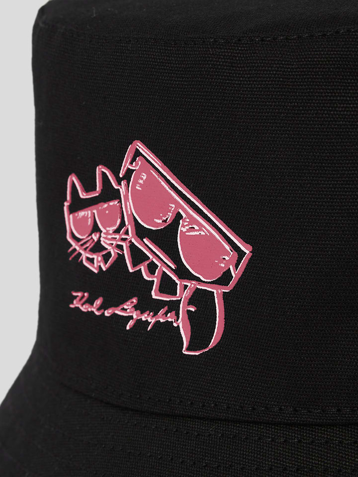 Karl Lagerfeld Fischerhut in Schwarz günstig kaufen onesize