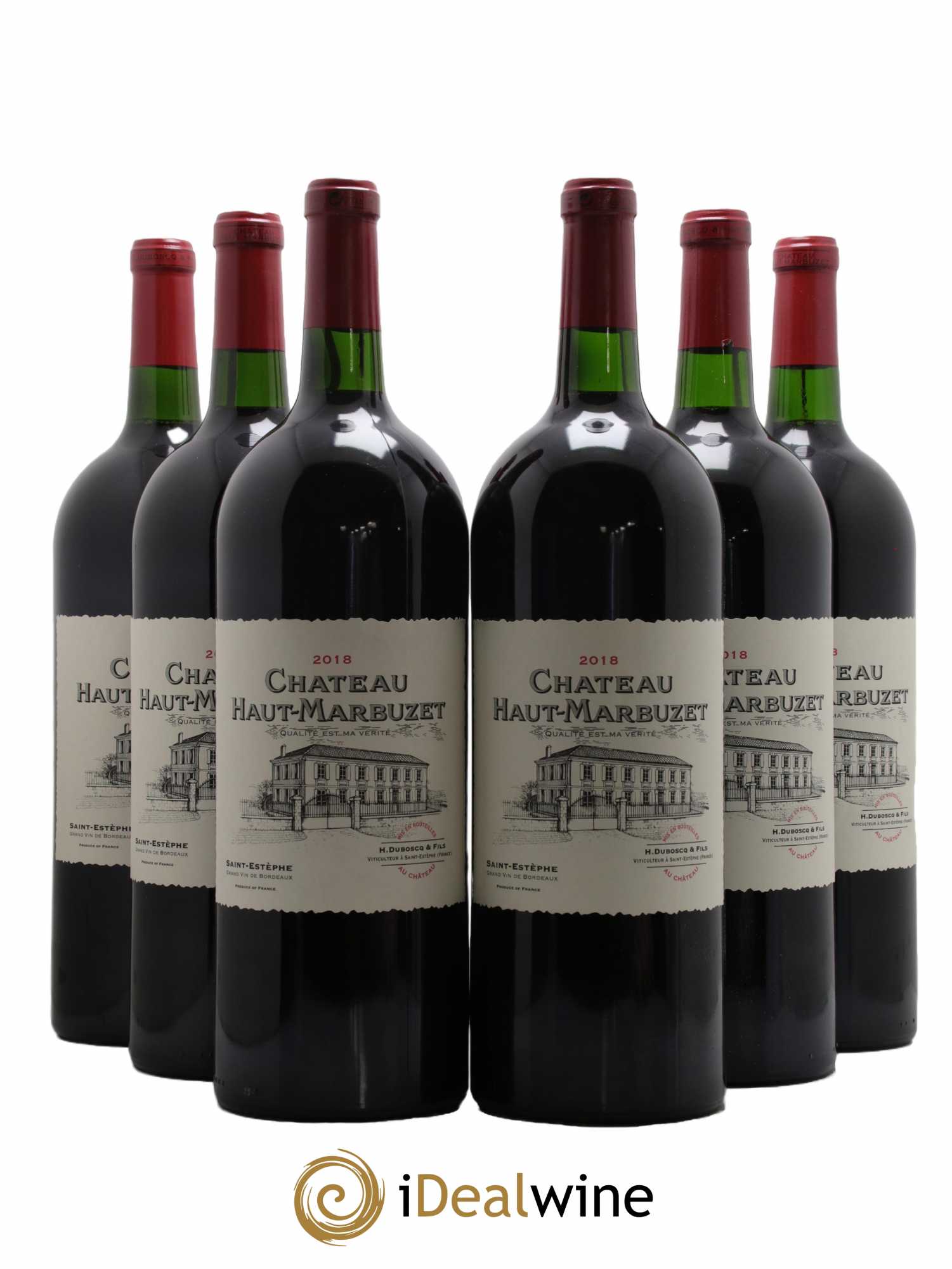 Château Haut Marbuzet  2018 - Lot de 6 Magnums