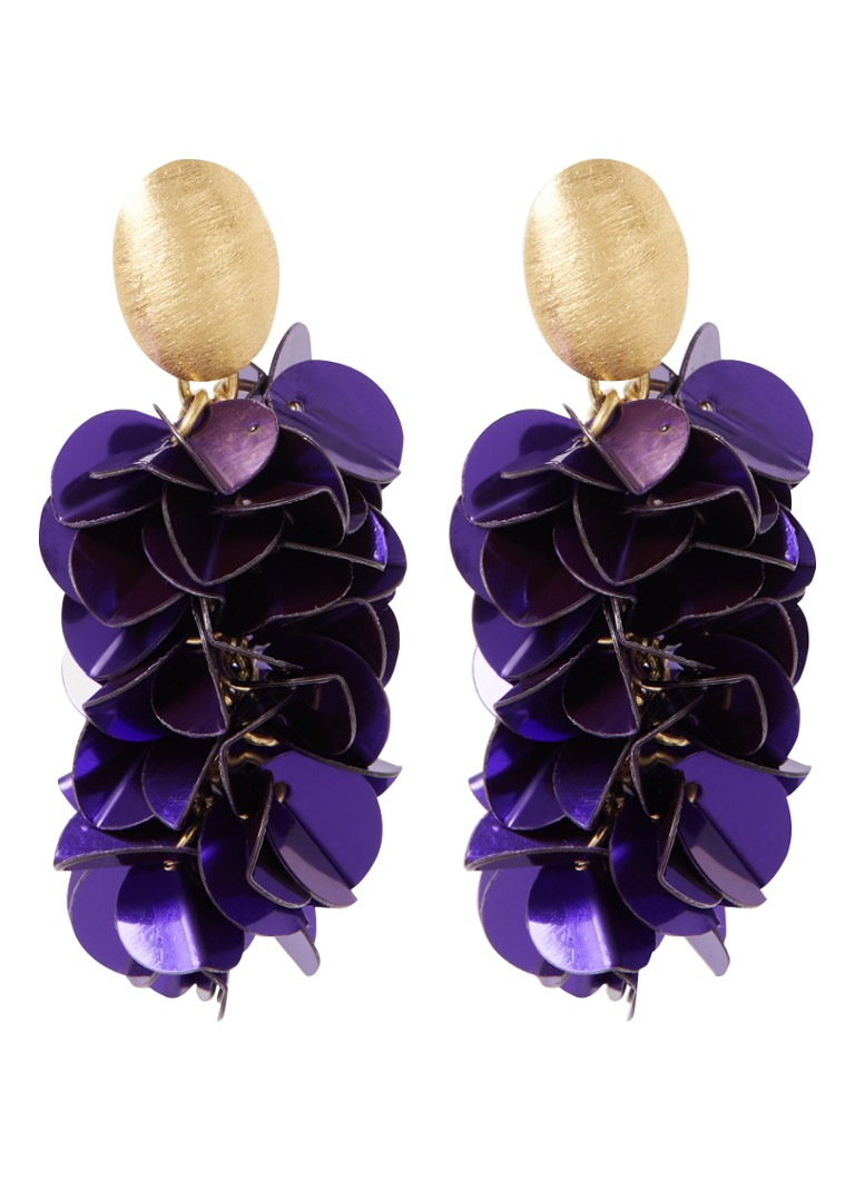 LOTT. gioielli Snake stud earrings with sequins