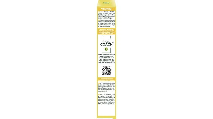 Garnier SkinActive Vitamin C Tägliches Sonnenfluid Invisible LSF 50+ 40 ml