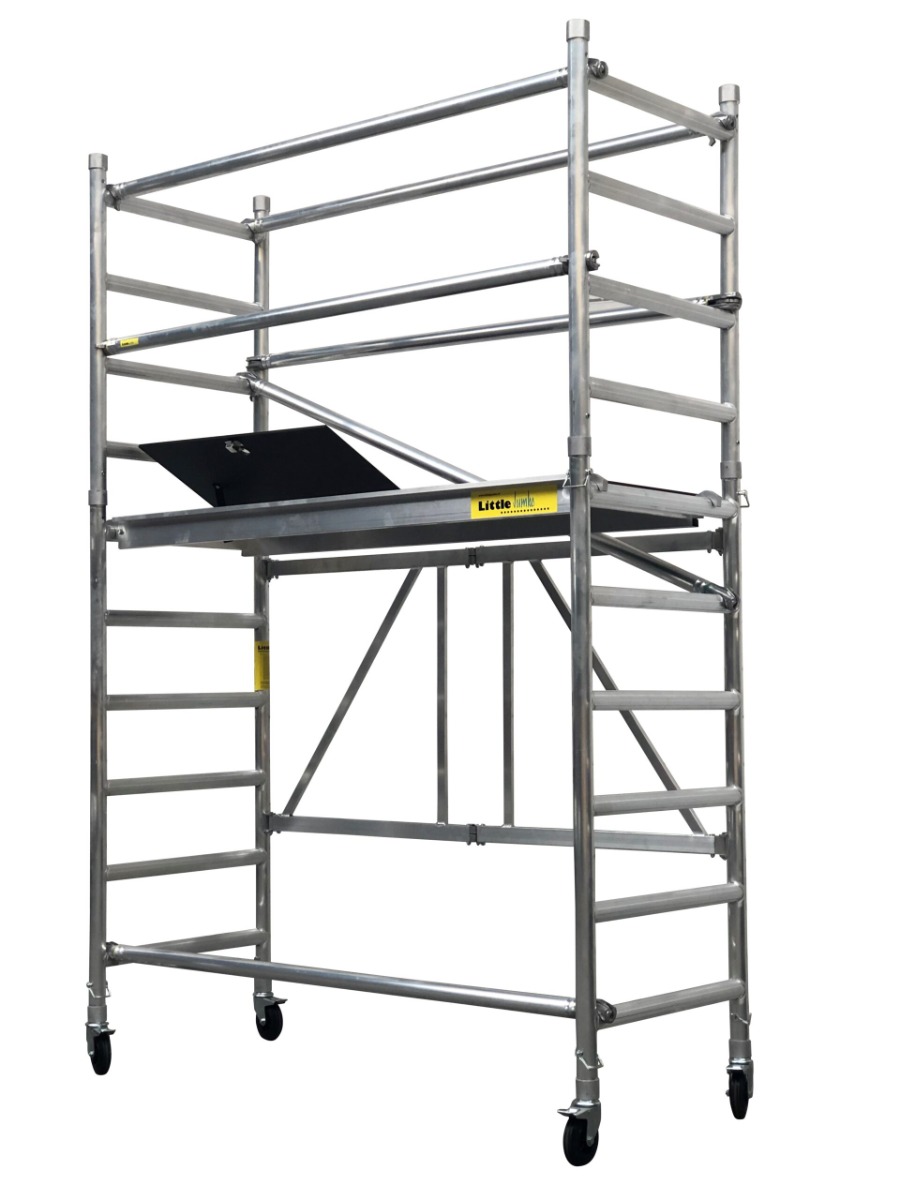 Schelă pliabilă Little Jumbo 11401635 SuperPRO M-Max cu set de balustrade (LxlxÎ 1,89x0,75x2,54 m)