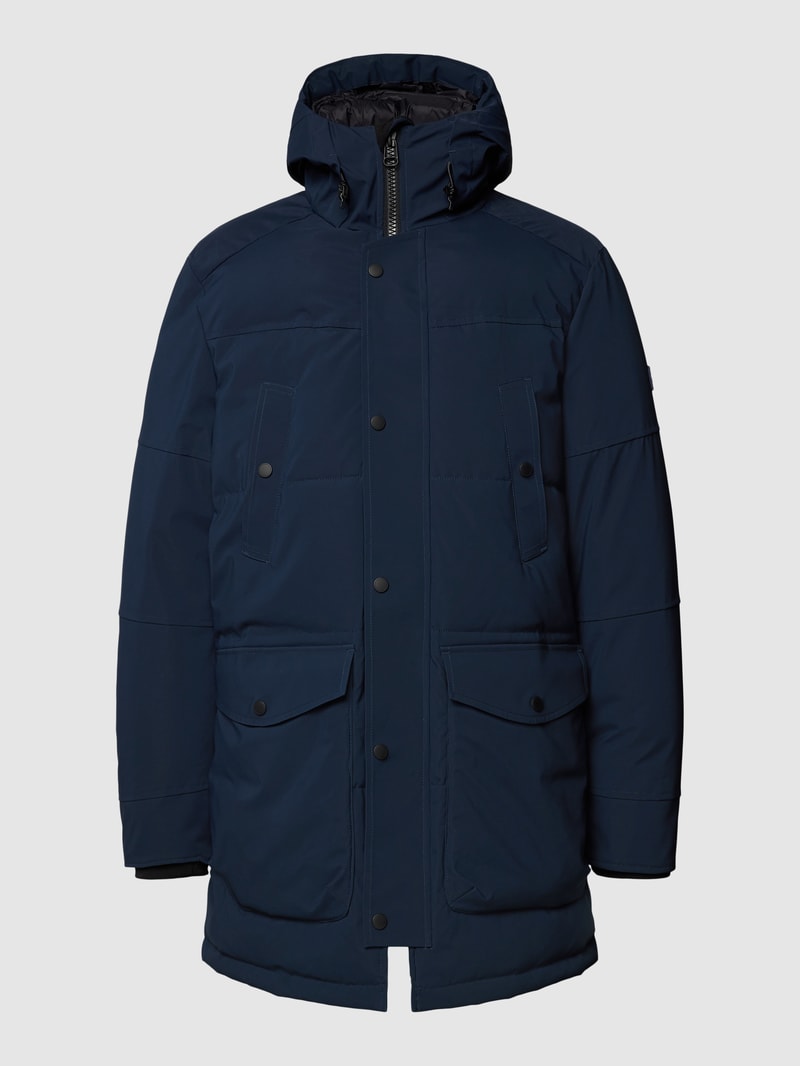 Parka mit Pattentaschen in blau