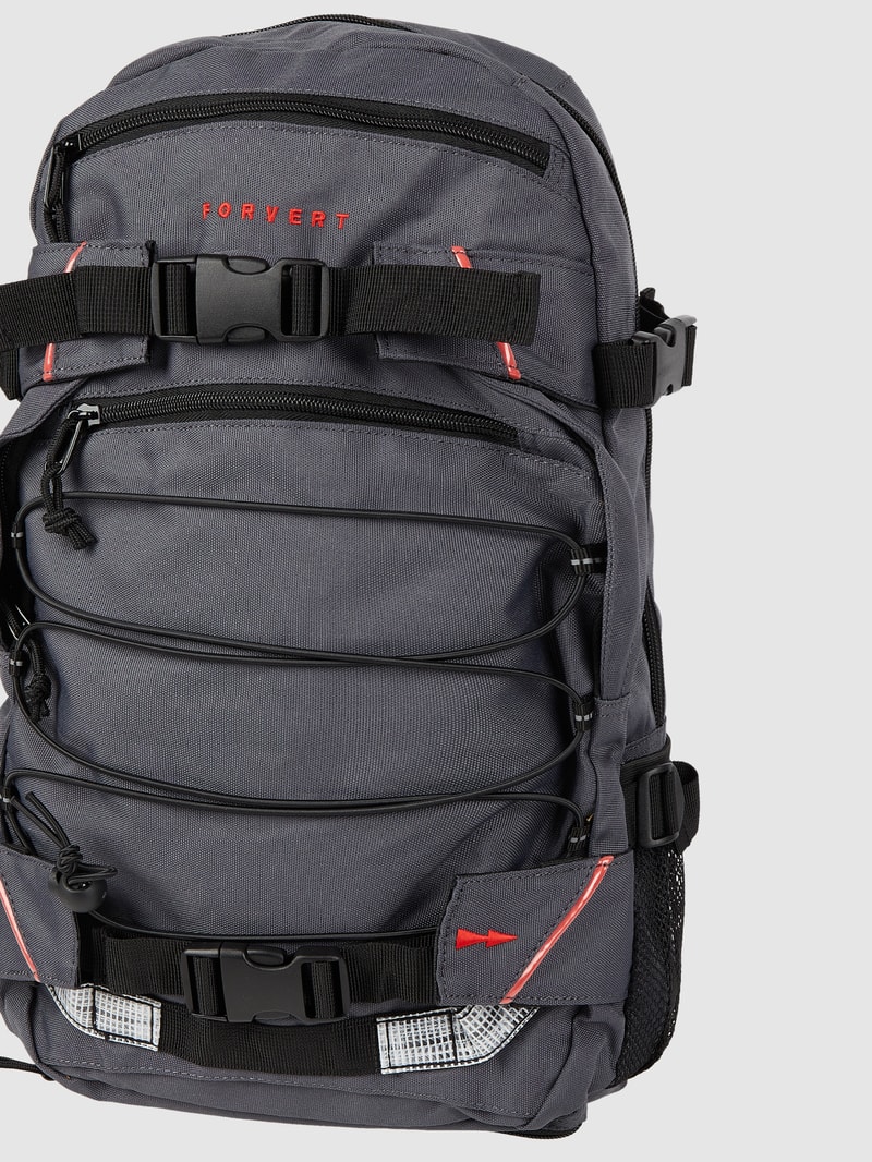 Rucksack mit Label-Details Modell 'LOUIS' in anthrazit