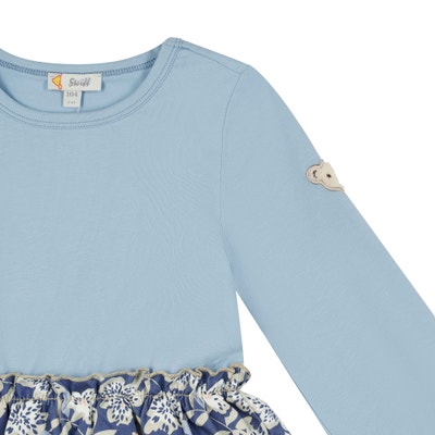 Kleid, mittelblau für Mädchen
