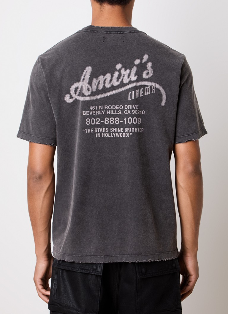 AMIRI Vintage póló logóval és hátulnyomattal