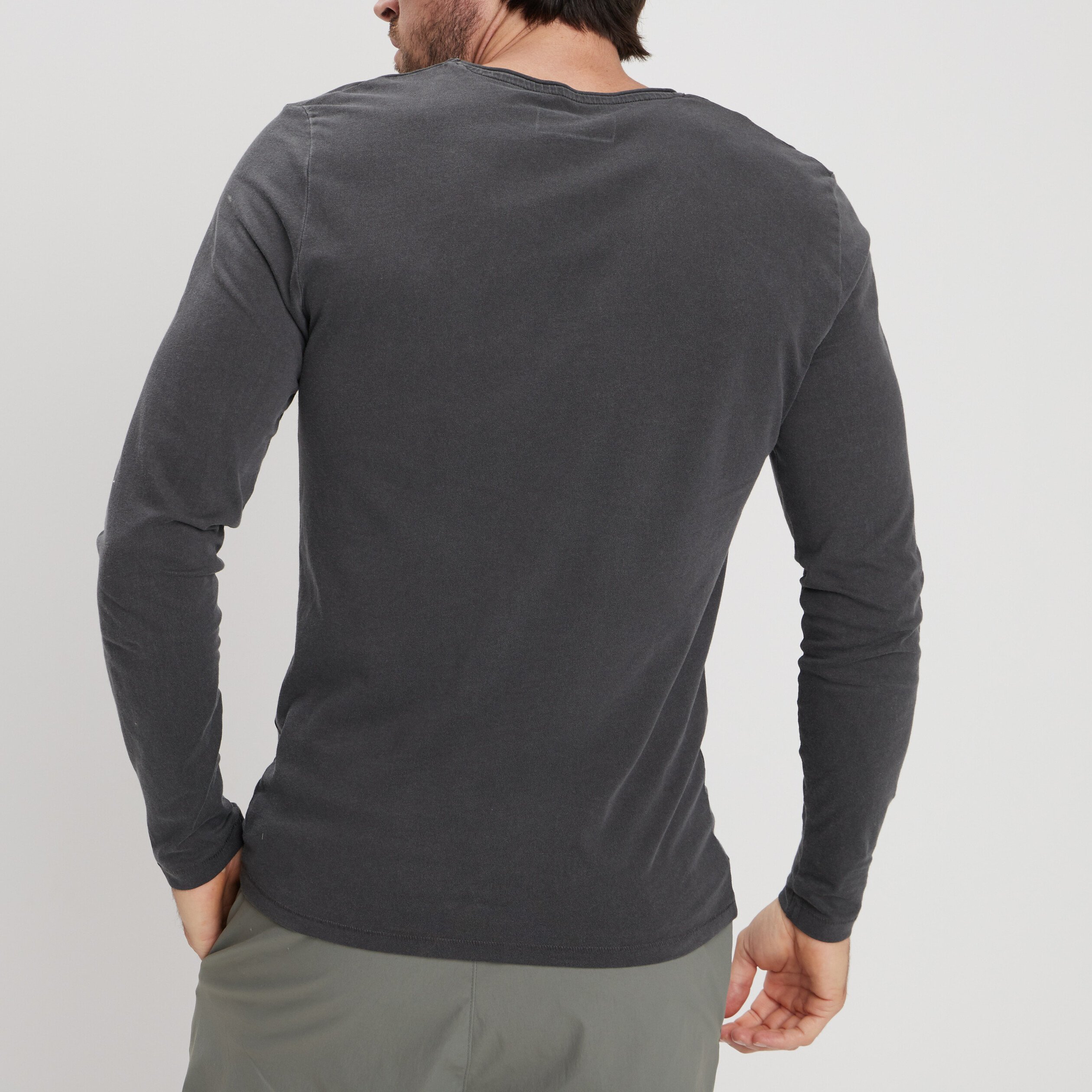 T-shirt manches longues Liberto gris foncé homme | La Halle