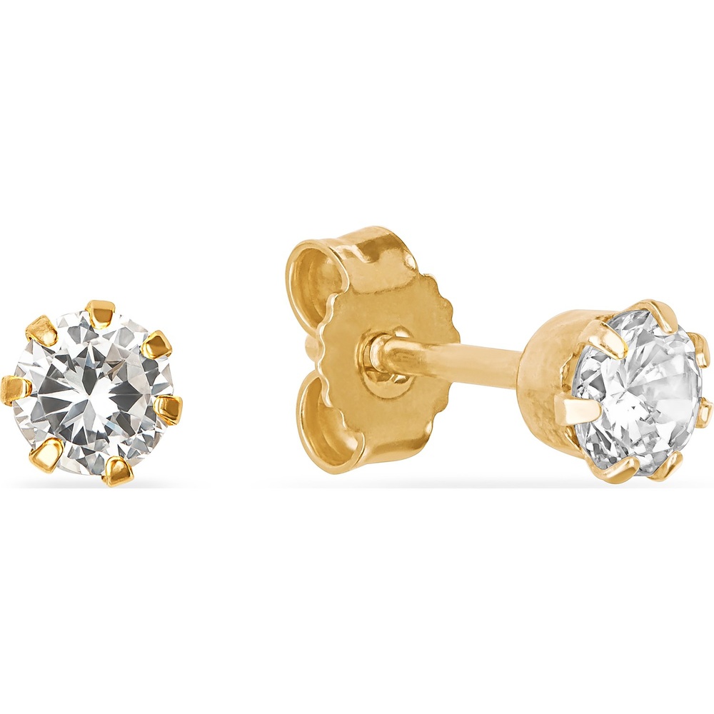 FAVS Boucles d'oreilles à fermoir à poussette 375 Or jaune Boucles d'oreilles