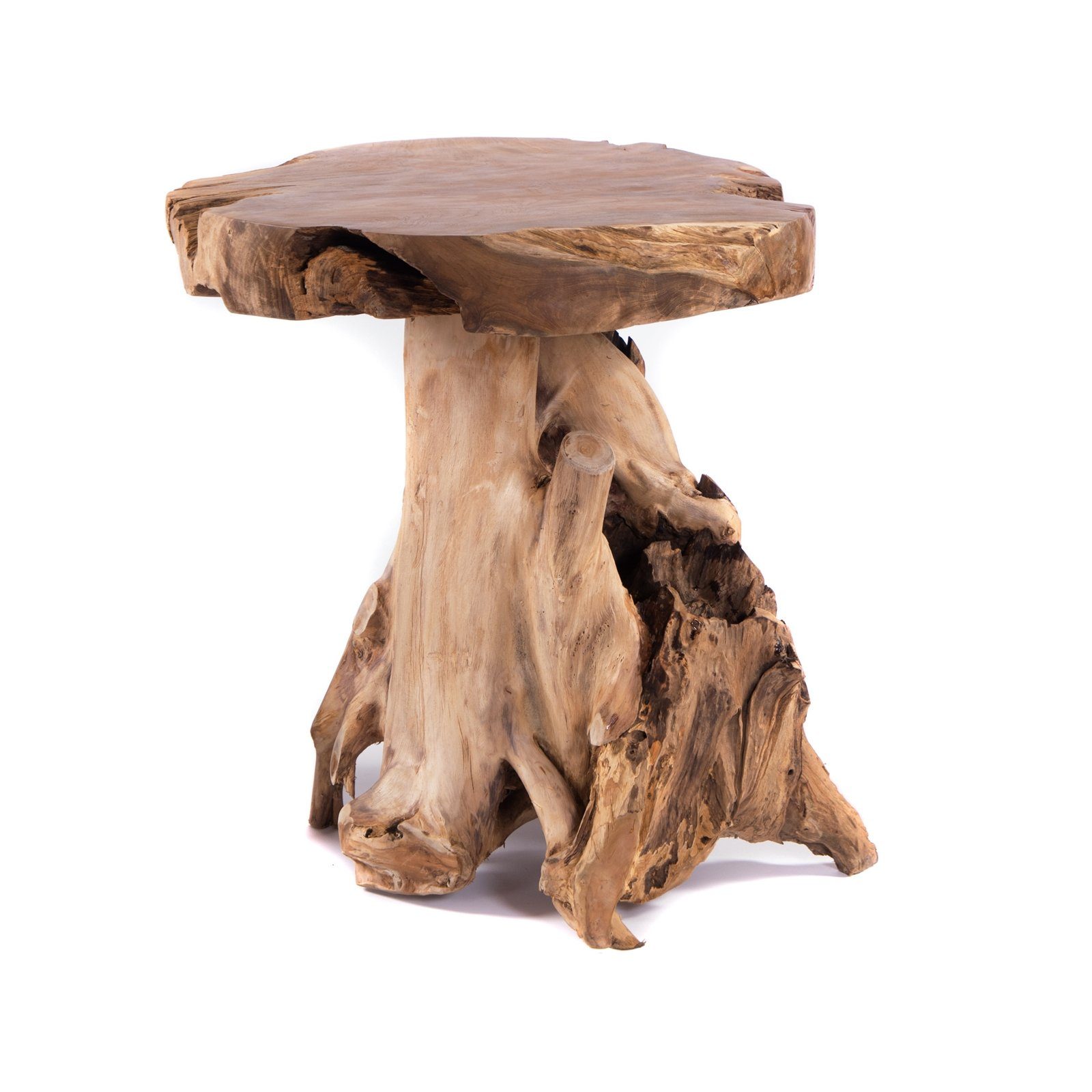 CREEDWOOD Barschrank BAUMSTAMM BAR TISCH 