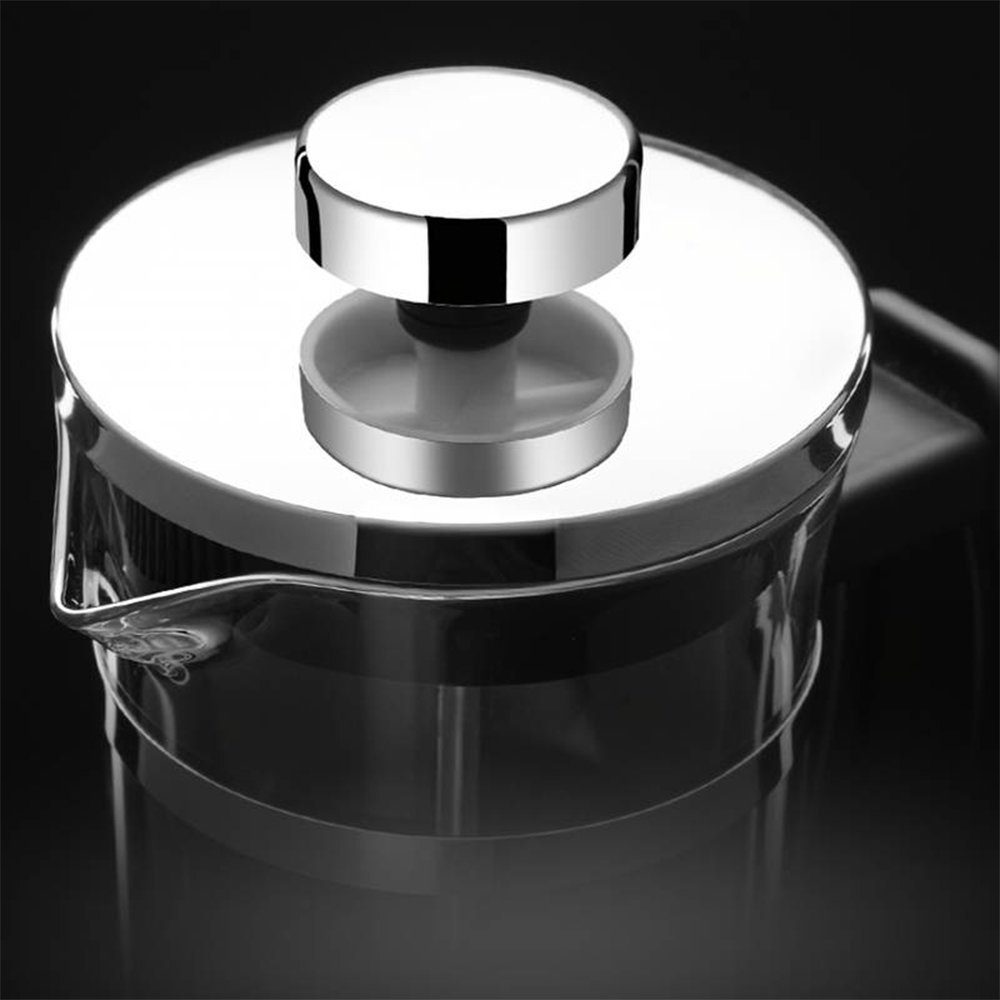 Zimtky French Press Kanne Haushaltsfilter aus Edelstahl für handgebrühte Kaffeekanne, 350ml