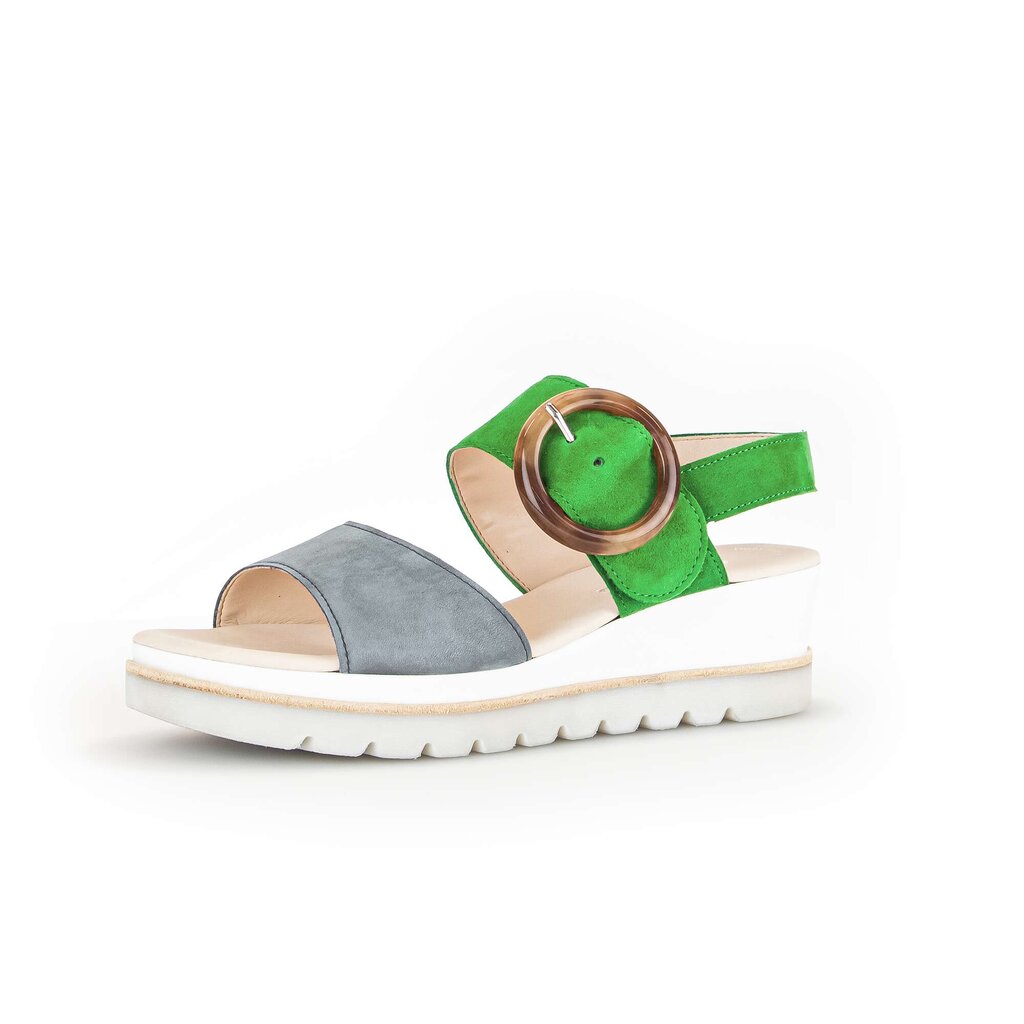 Gabor fashion Keilsandalette grün