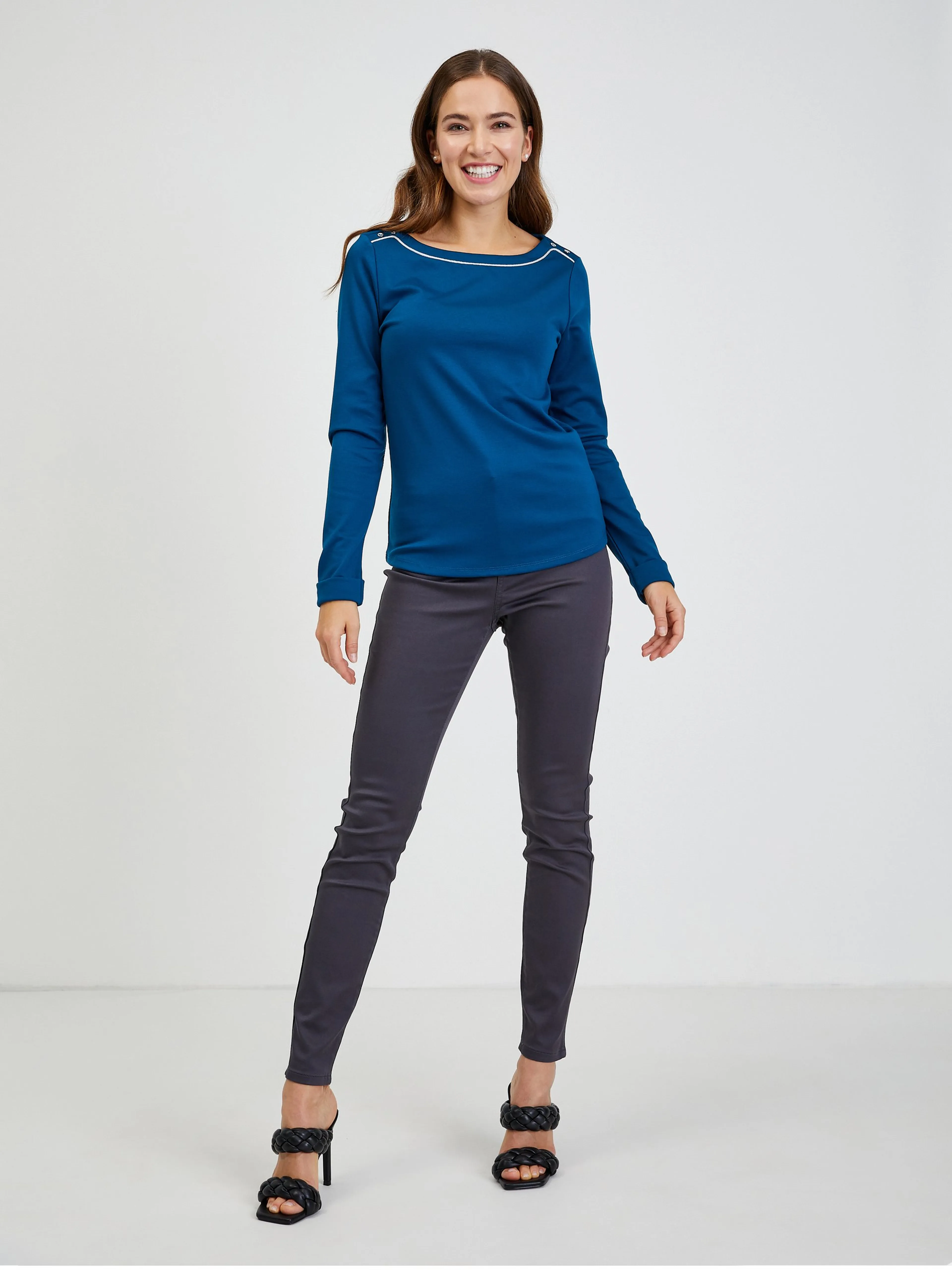 Dunkelblaues Damen T-Shirt ORSAY