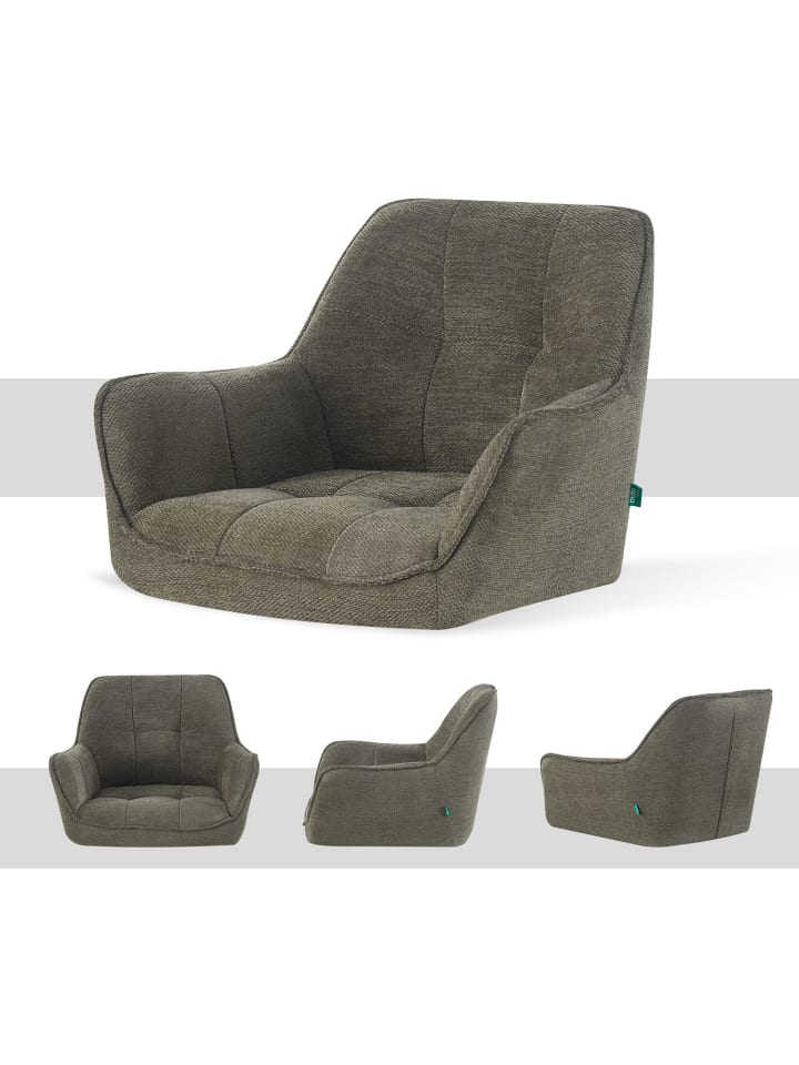 DUBI Möbel 2er-Set: Drehstuhl THOMAS-JILL in Grün - (B)61 x (H)82 x  (T)62 cm günstig kaufen onesize