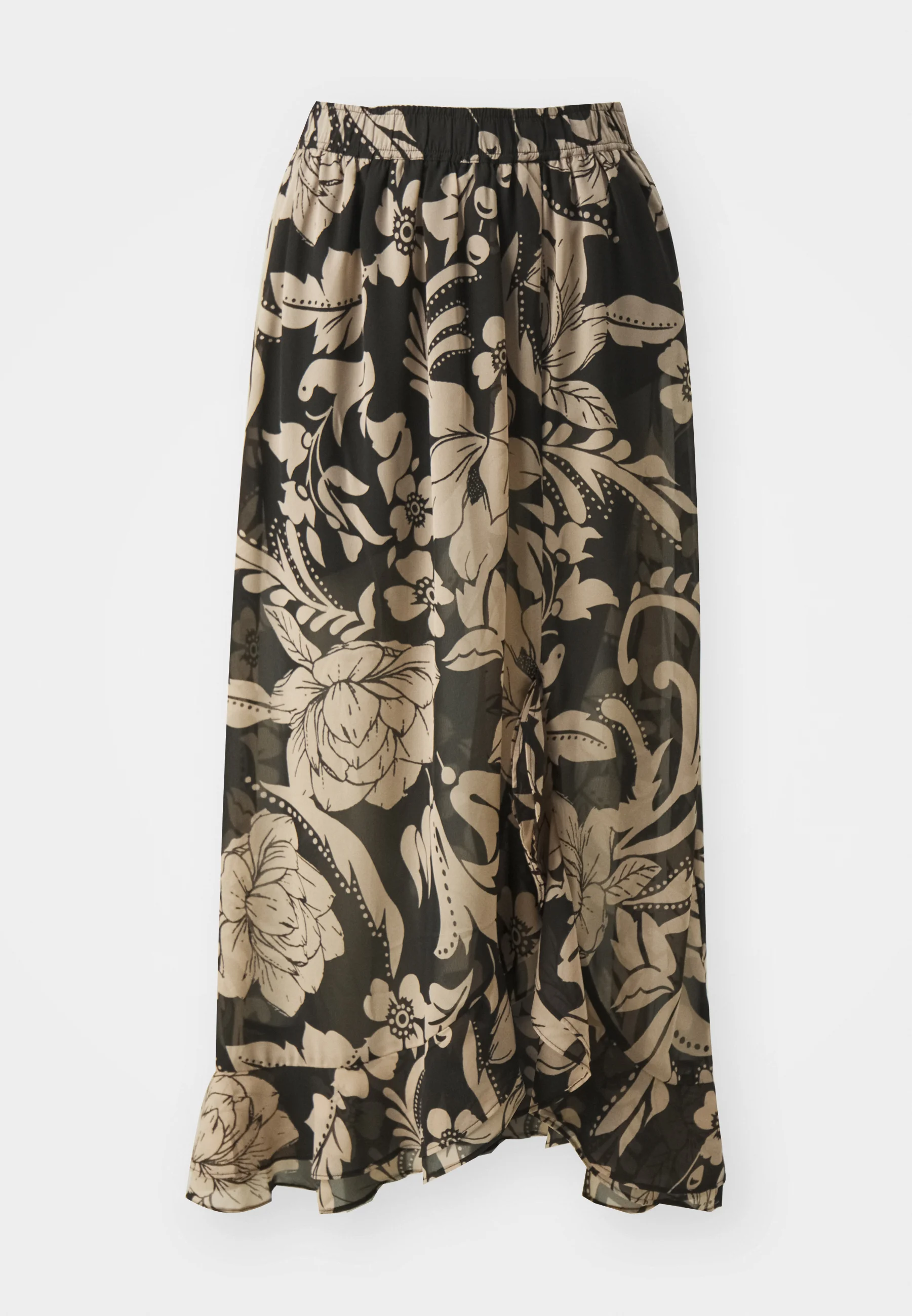 Vero Moda VMHOLLY MIDI FRILL SKIRT - Falda campana