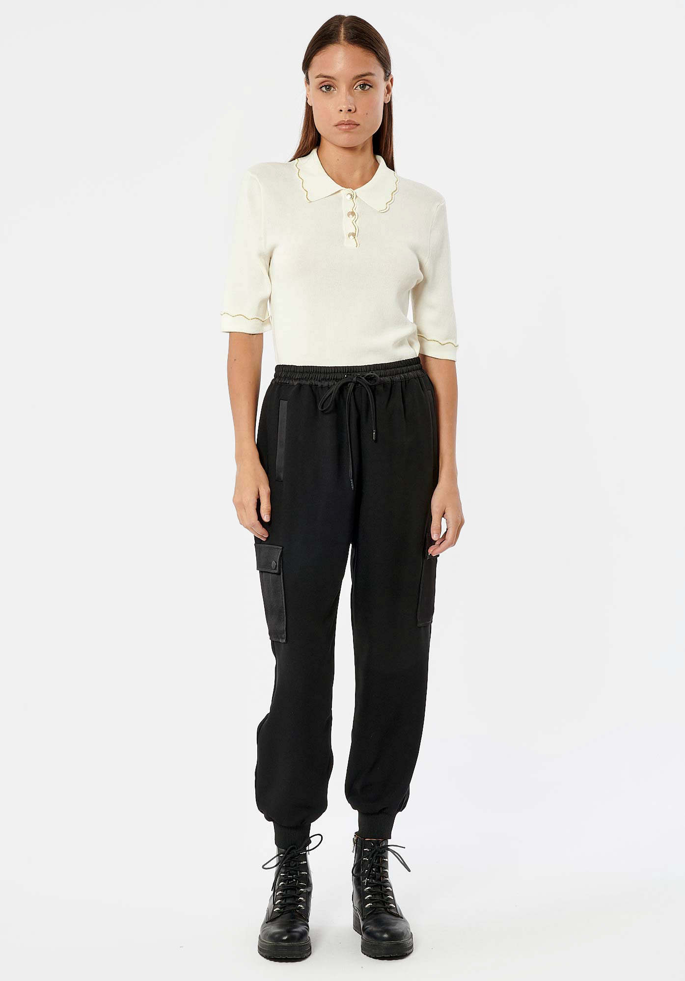 LUBER  Polo blanc femme