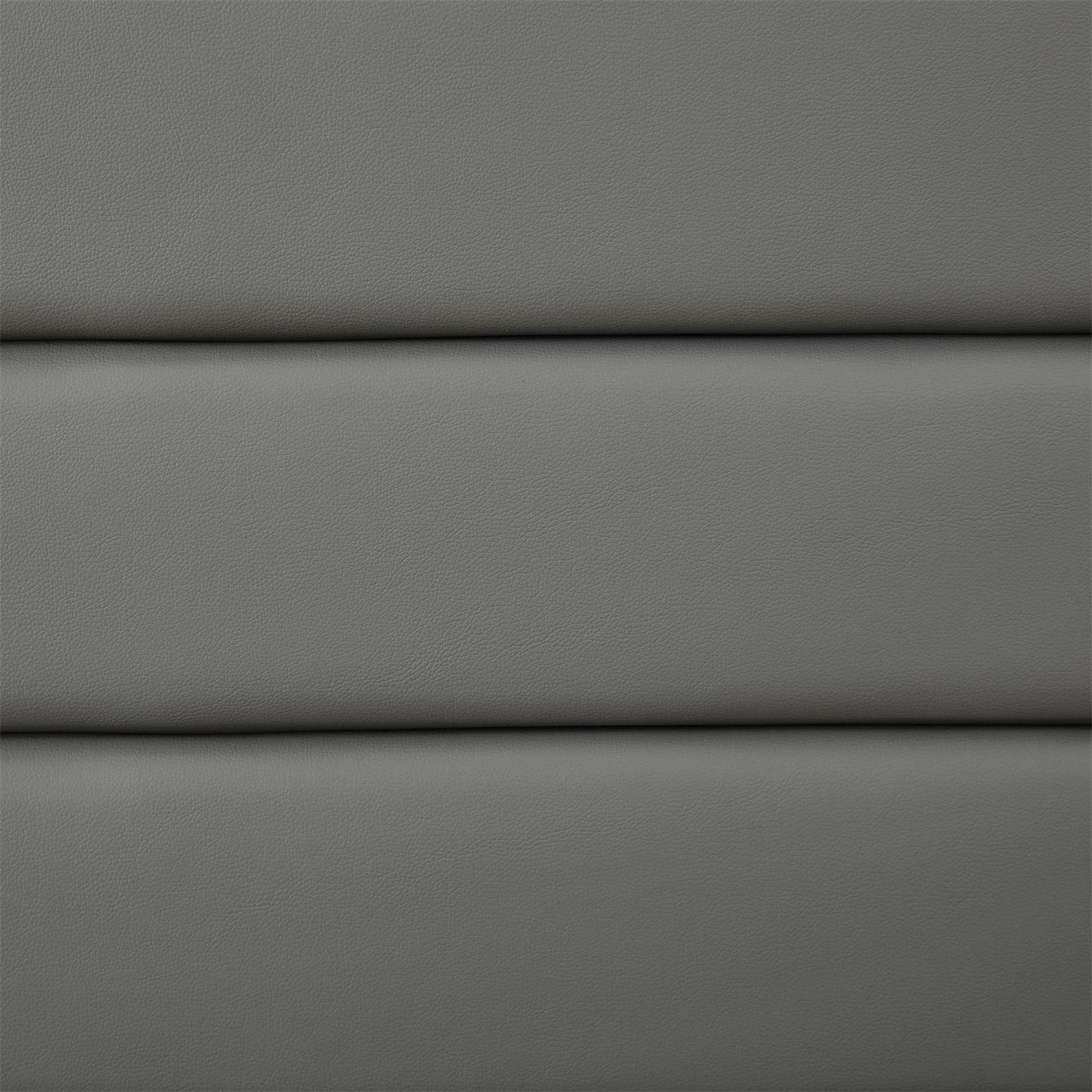 CARO-Möbel Polsterbett GREENPORT, Polsterbett 120x200 cm mit Kunstleder grau Bett Jugendbett Einzelbett