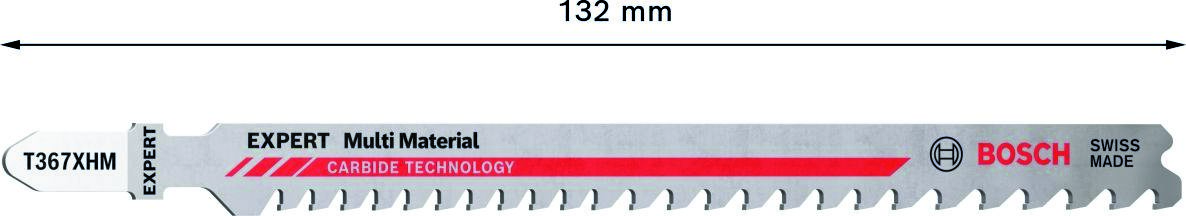 Bosch Blauw Accessoires 2608900560 Expert âMulti Materialâ T 367 XHM decoupeerzaagblad 3-delig