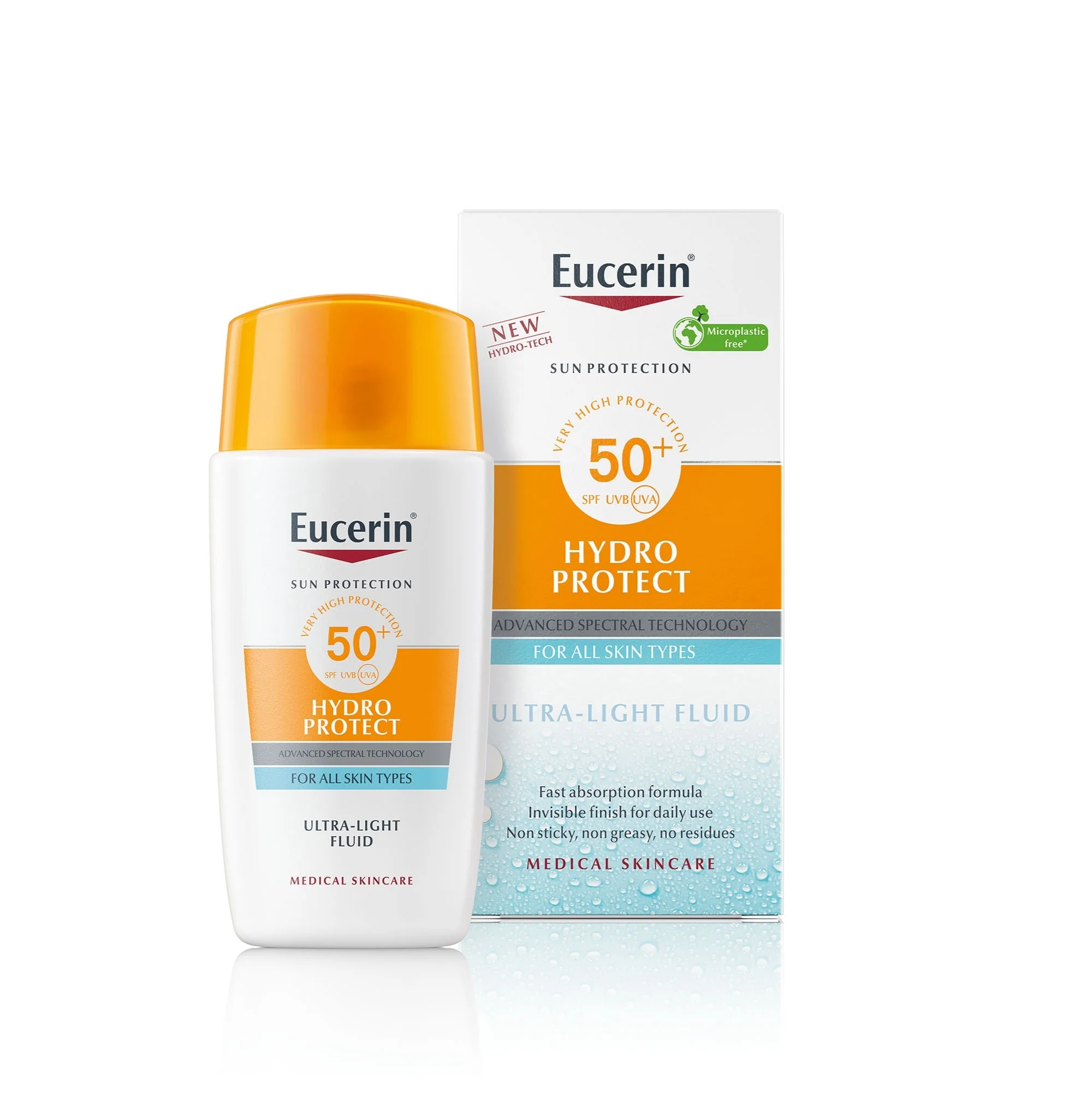 Sun Protection Hydro Protect Ultra-Light Fluid SPF50+ - Krema za sunčanje za lice s visokom zaštitom.