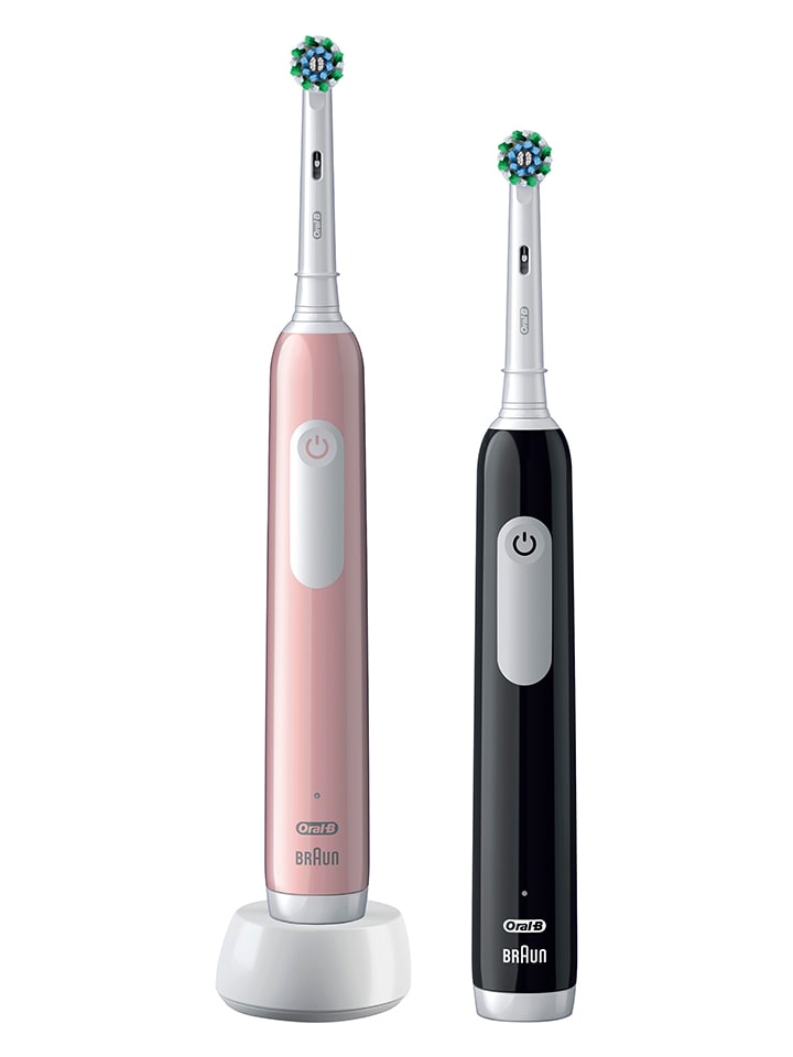 Oral-B 2tlg. Set: Elektr. Zahnbürsten 