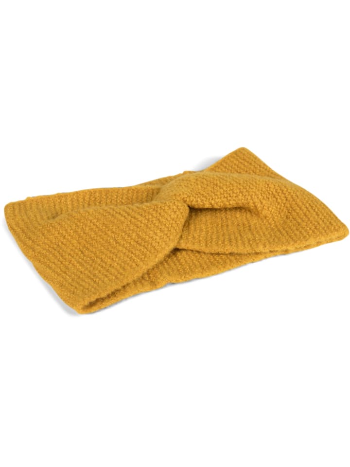 styleBREAKER Feinstrick Stirnband in Curry günstig kaufen onesize