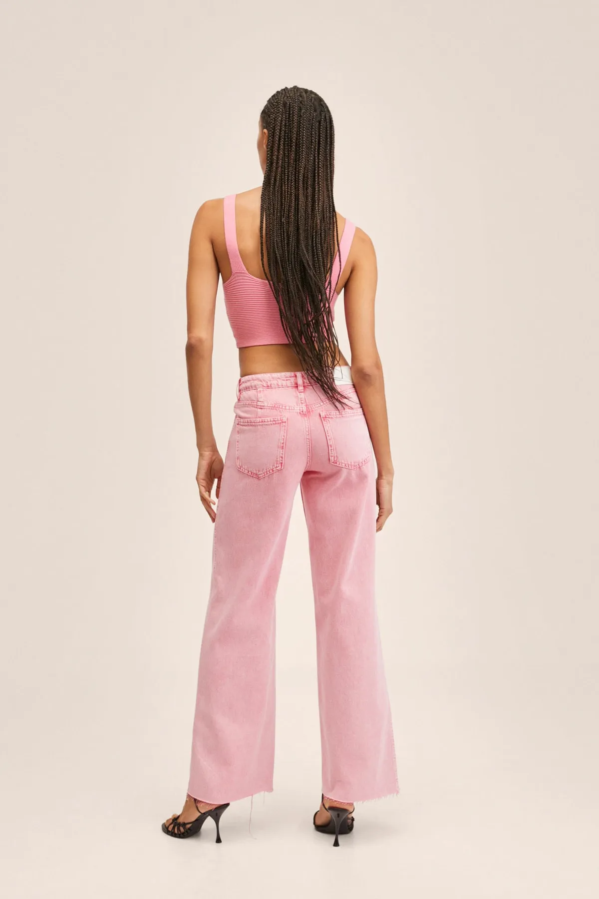 MANGO  Jeans - Rosa - Straight