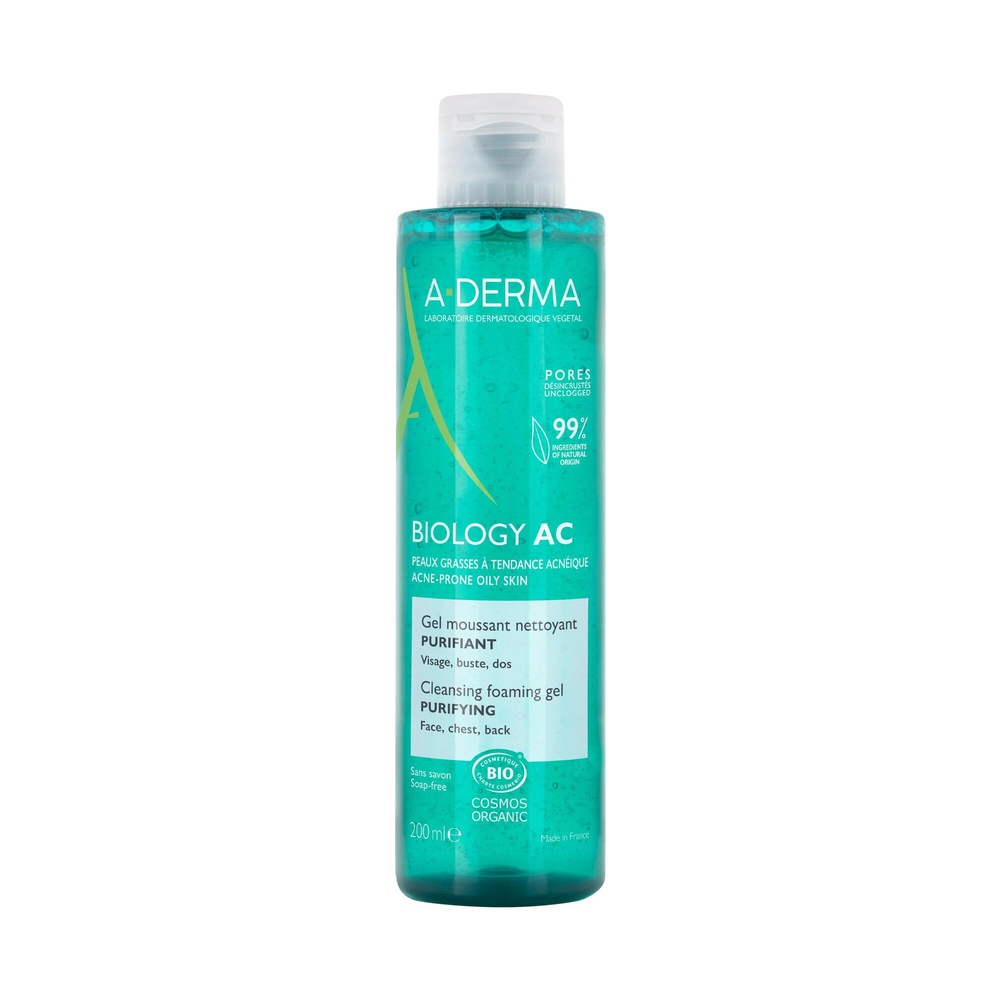 A-Derma Biology AC Gel moussant purifiant Bio 20 0 ml Gel moussant
