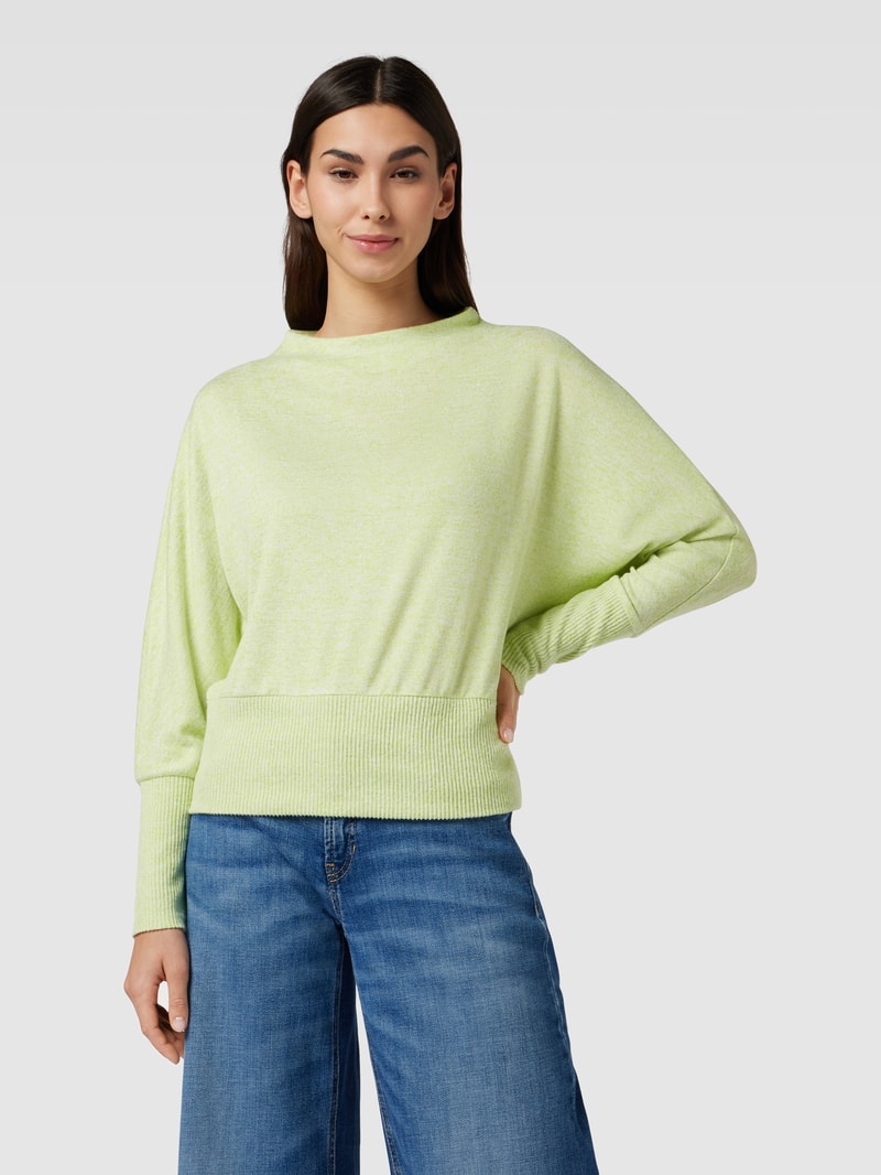 Sweatshirt mit Stehkragen Modell 'Sokola' in hellgrün