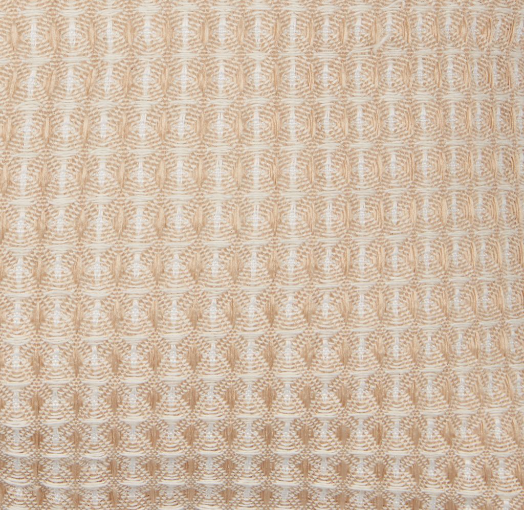 Taie d'oreiller décorative bleuet, 40 x 40 cm, beige