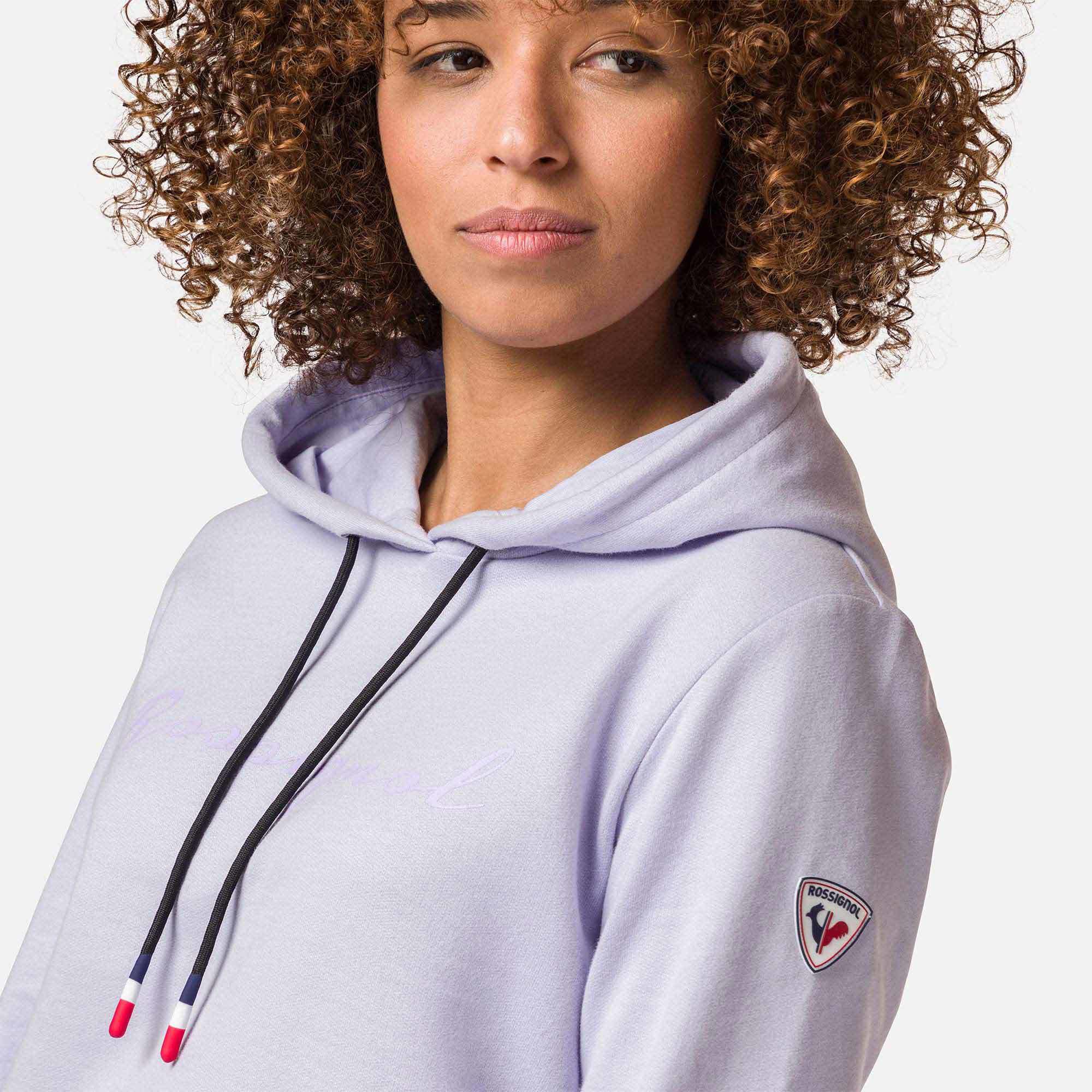 Sweat en coton à capuche Logo Femme