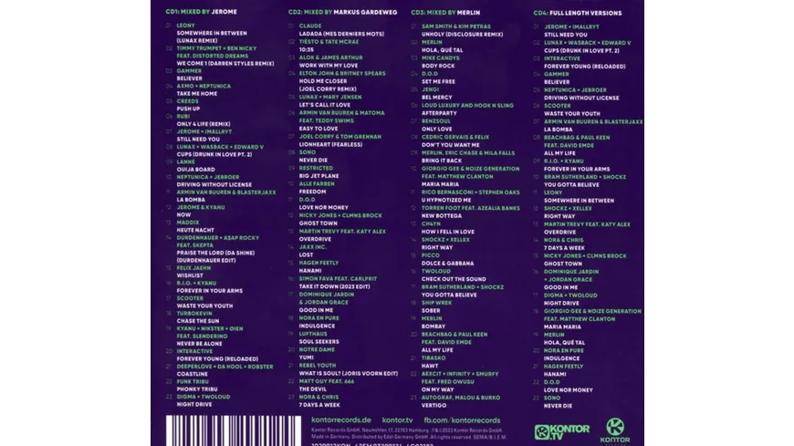 Kontor Top Of The Clubs Vol.96