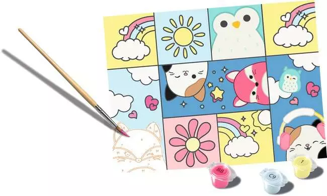 CreArt Squishmallows - Malen nach Zahlen für Erwachsene