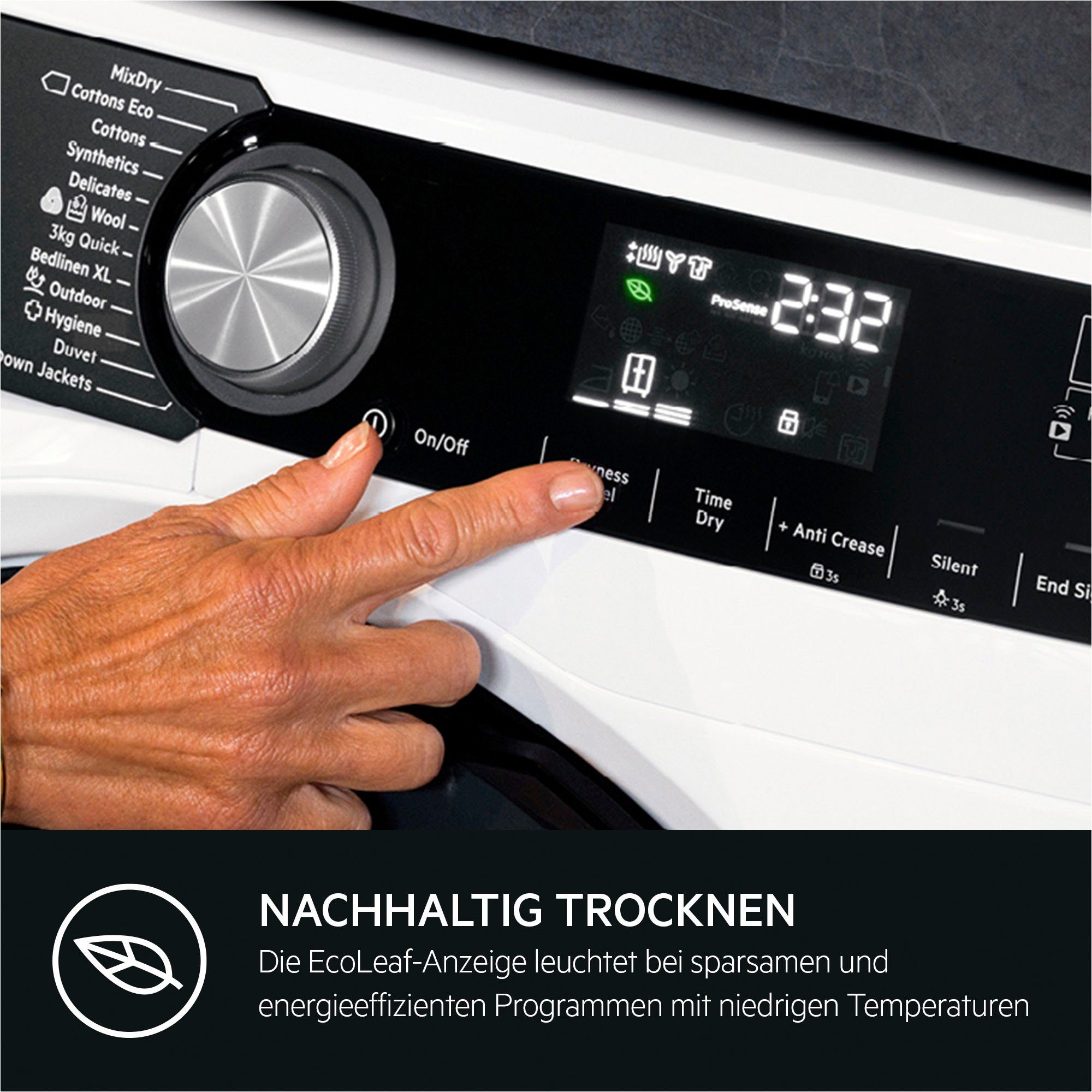AEG Wärmepumpentrockner 8000 TR8T70680, 8 kg, AbsoluteCare®- Perfekter Schutz für Wolle, Seide & Outdoor-Kleidung