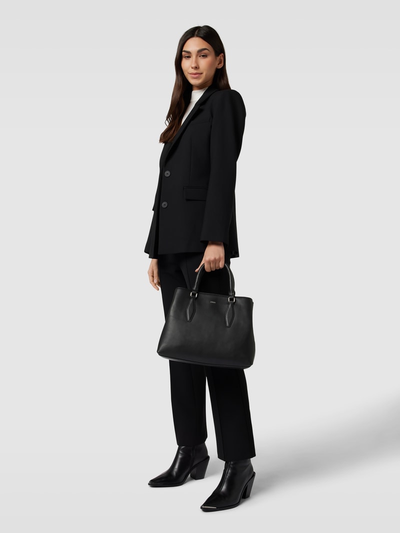 Handtasche mit Label-Print Modell 'Sofisticato Emery' in black