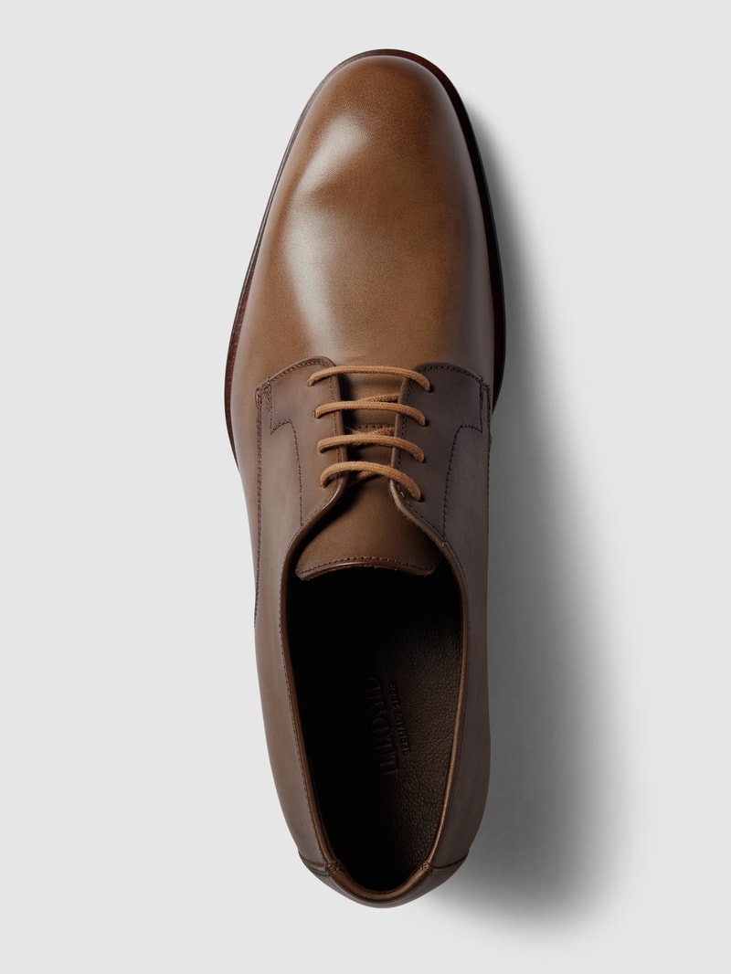 Derby-Schuhe aus Leder Modell 'SABRE' in beige