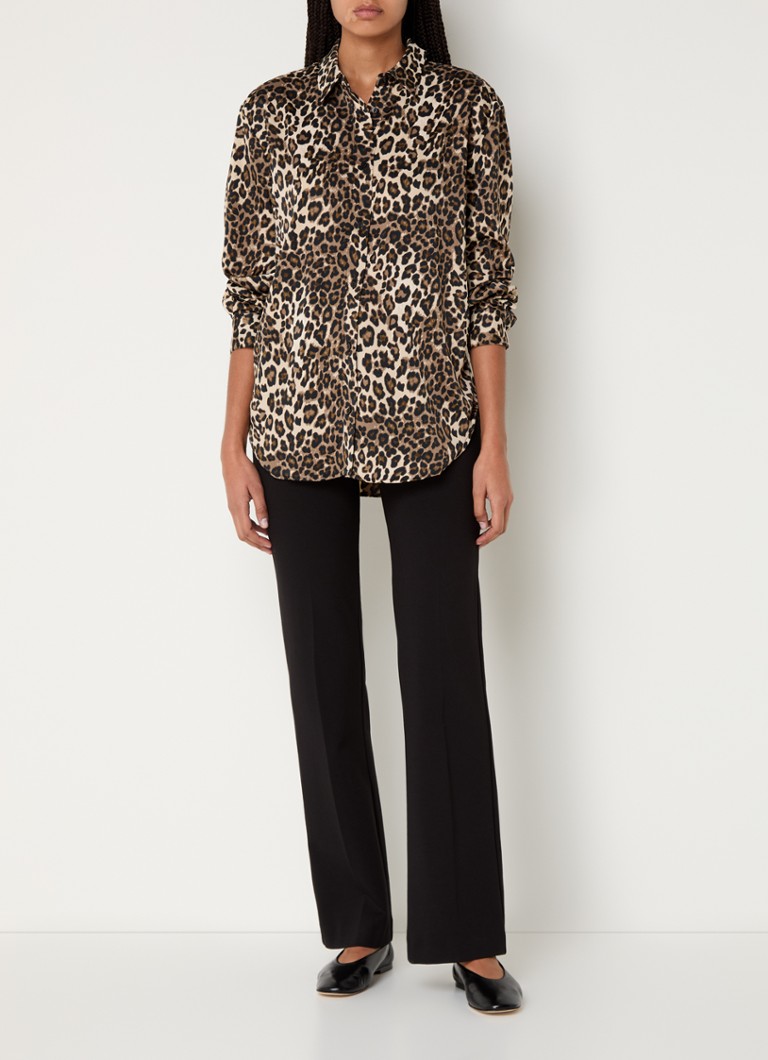 Modström Tipsy blouse with leopard print