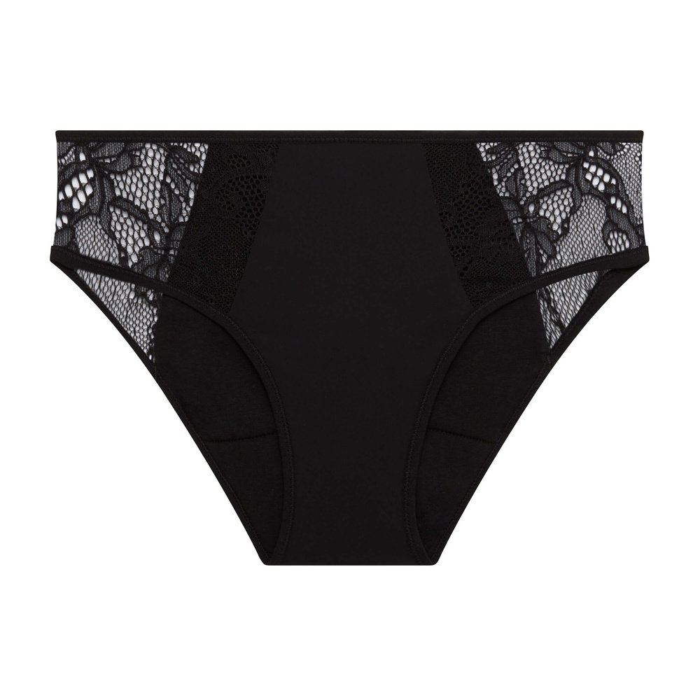 rejeanne Culotte Absolu Rhéa Fleurs Noire Culotte menstruelle