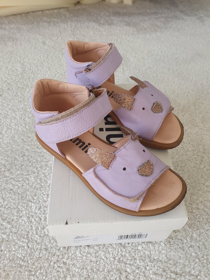 kmins Leder-Sandalen in Lila günstig kaufen 28