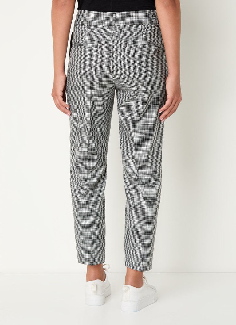 Παντελόνι Gerry Weber με ψηλή μέση και ίσια γραμμή με σχέδιο houndstooth