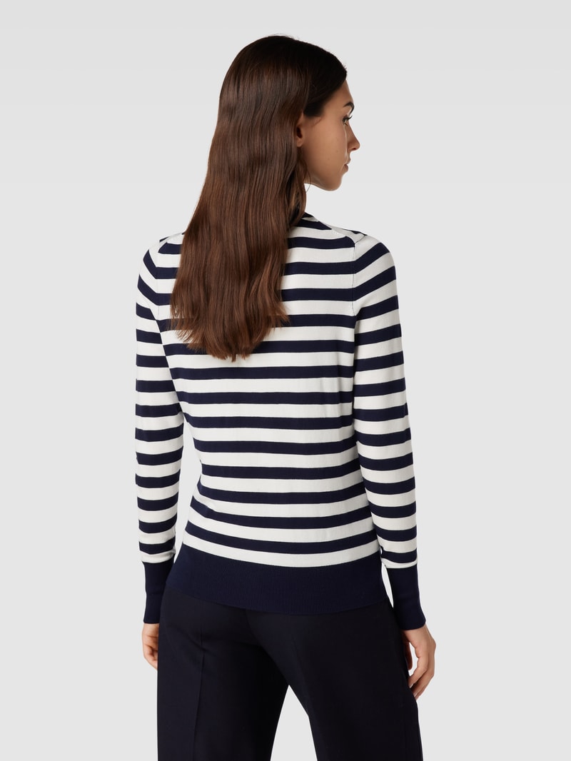 Longsleeve mit Rollkragen in dunkelblau