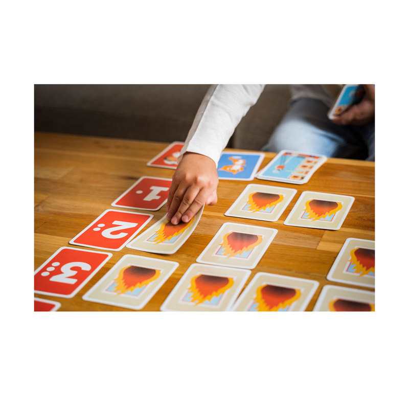 Jeu de cartes Au feu les pompiers Nathan