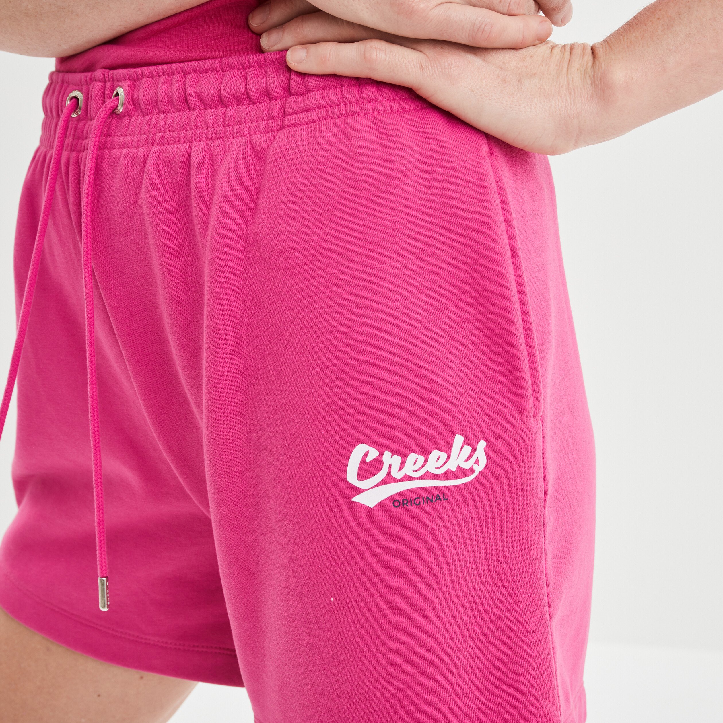 Jogging-Short boyfriend Creeks rose fushia femme | La Halle