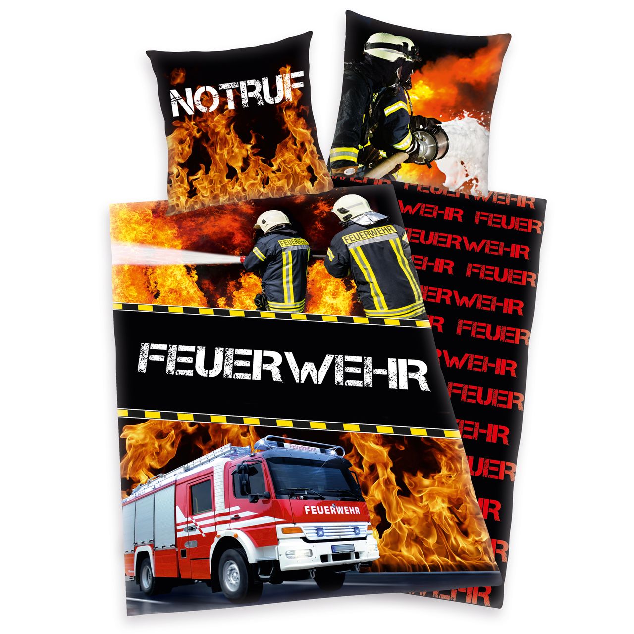 Herding Feuerwehr Bettwäsche, Größe: 135 x 200 cm