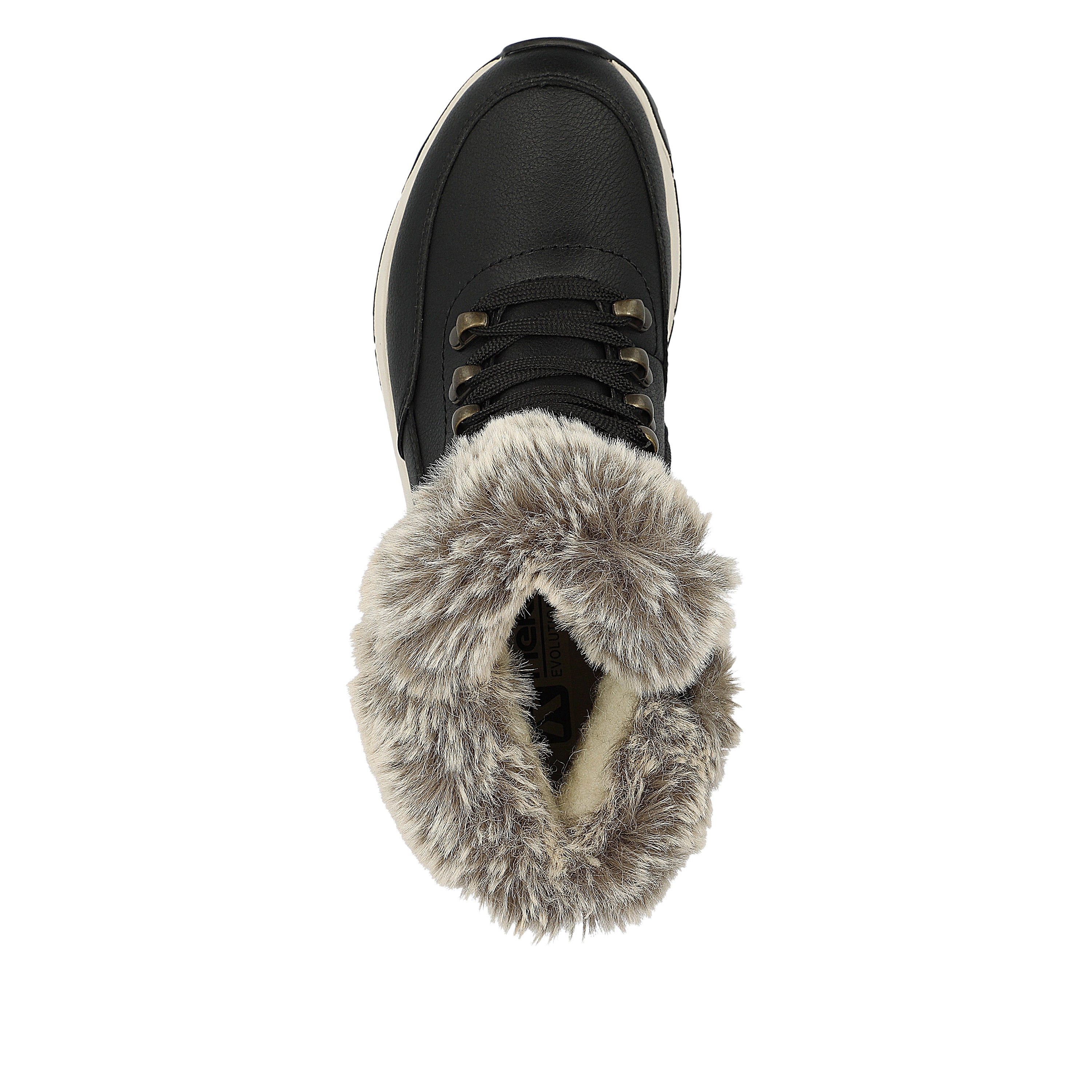 Rieker Damen Schnürstiefel urban black