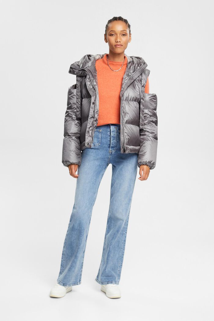 Jeans mit geradem Bein und mittlerer Bundhöhe