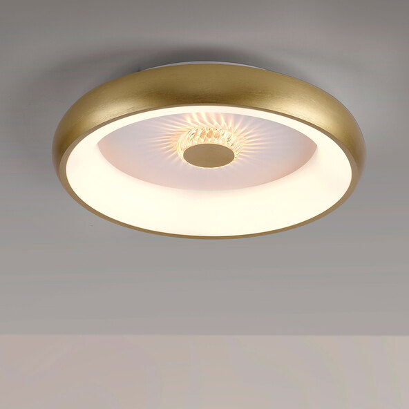 LED-Deckenleuchte KUNEO, Ø 45 cm, messing matt