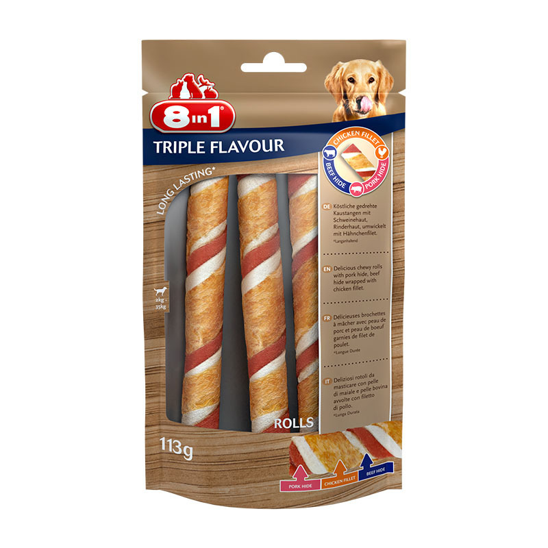 8in1 Snacks 8in1 Triple Flavour Rolls 3 Stück