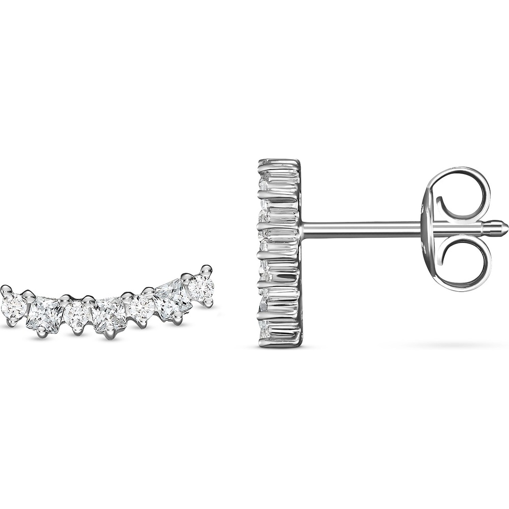 FAVS Boucles d'oreilles à fermoir à poussette 925 Argent Boucles d'oreilles