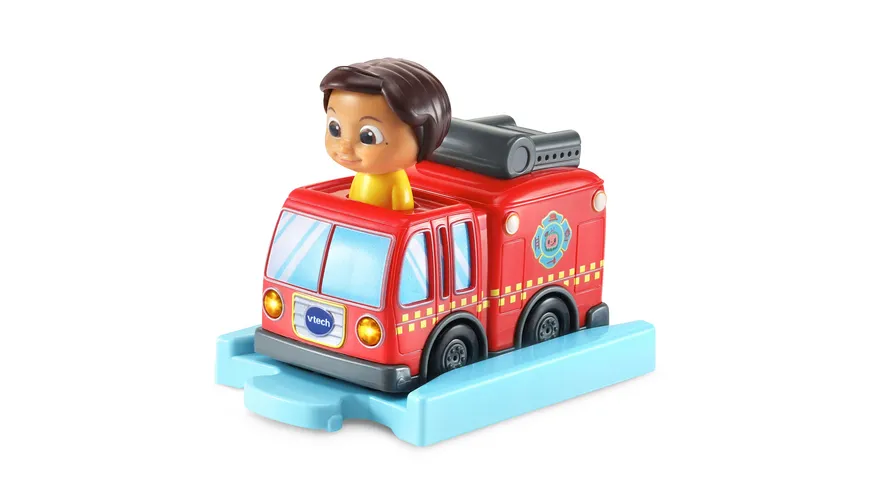 VTech - Tut Tut Baby Flitzer - CoComelon Ninas Feuerwehrauto inkl. Schiene