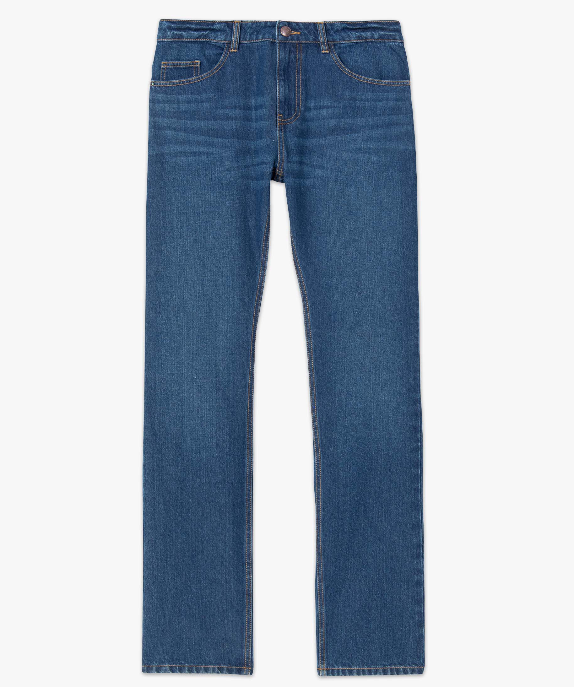 Jean homme coupe Regular légèrement délavé stone | GEMO